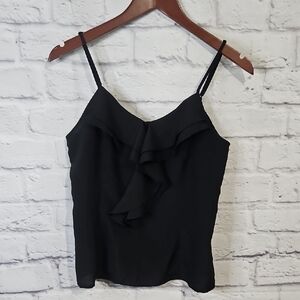 💙 Miley Cyrus & Max Azria Black Ruffle Camisole
